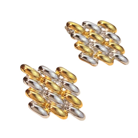 Gina Carmen Jewelry - NWT Gina Carmen “Lacey” Gold and Silver Earrings